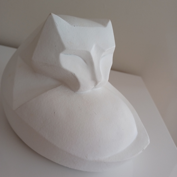 Karin Swildens Austin Production Sculpture Cubist Cat - Picture 12 of 13